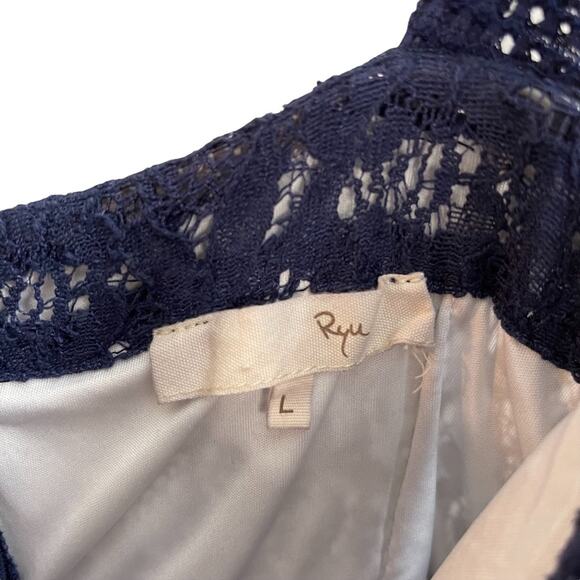 Ryu Blue Lace Mini Dress - Picture 5 of 7